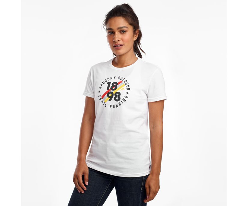 Women's Saucony Rested Short Sleeve Shirts White | Singapore 291TCEV